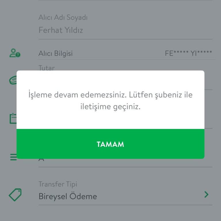 Cepte TEB Uygulamasında Para Transferi Ve ATM İşlemleri Yapılamıyor Muhatap Bulunamıyor