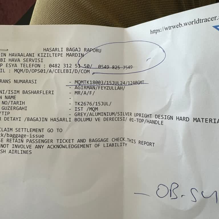 Kırılan Valizim İçin Bir Yıldır Çözüm Bekliyorum