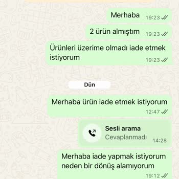 İade Talebime Cevap Alamıyorum, Mağdur Edildim