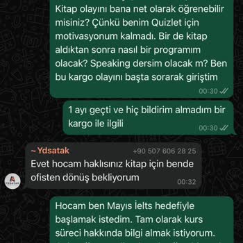 Eğitim Ve Kitap Gönderilmedi, Ücret İadem Yapılmadı