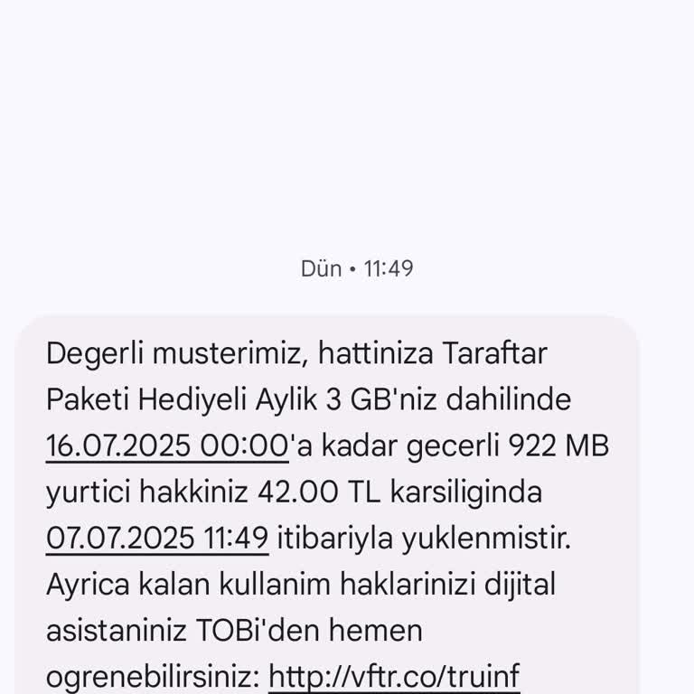 Ek İnternet Paketinin Fatura Tarihine Göre Bölünmesi Mağduriyet Yaratıyor