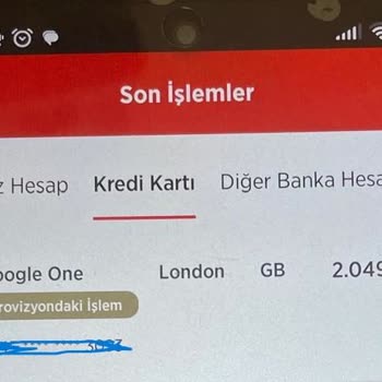 Onayım Olmadan Hesabımdan Google One London Tarafından Para Çekildi