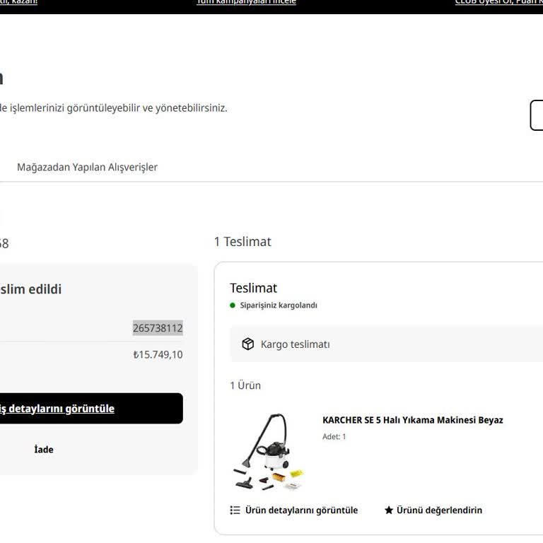 Media Markt'tan Satın Aldığım Ürünün Teslimatında Gecikme Ve İptal Sorunu