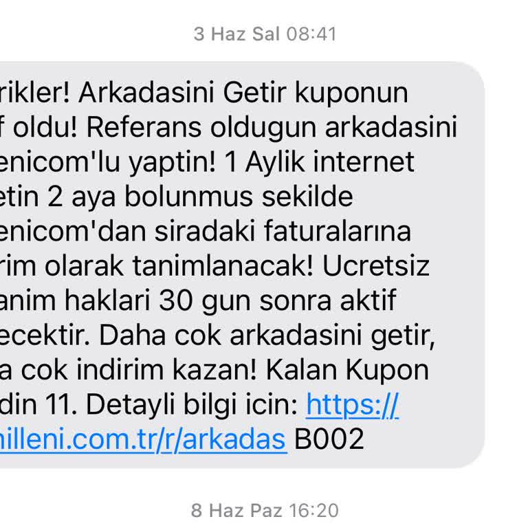 Arkadaşını Getir Kampanyasında İndirimim Yansımadı, Destek Alamıyorum