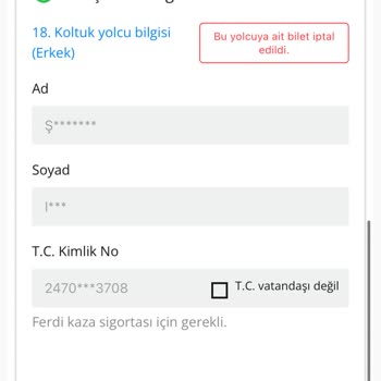 Yanlış Mail Adresi Nedeniyle Bilet İade Bilgilerine Ulaşamıyorum