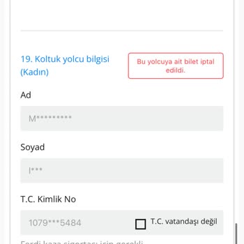 Yanlış Mail Adresi Nedeniyle Bilet İade Bilgilerine Ulaşamıyorum