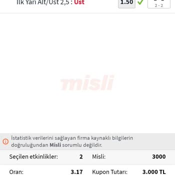 Kazancım Eksik Yatırıldı Misli.com Mağduriyeti