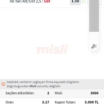 Kazancım Eksik Yatırıldı Misli.com Mağduriyeti