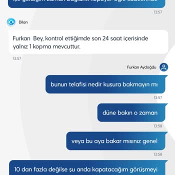 Sürekli Bağlantı Kopması Ve Yetersiz Müşteri Desteği Yaşıyorum