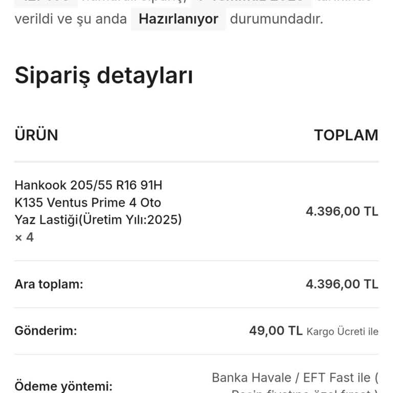 Aracdeposu.com Ödemesini Yaptığım Sipariş İçin Tekrardan Ücret İstendi!