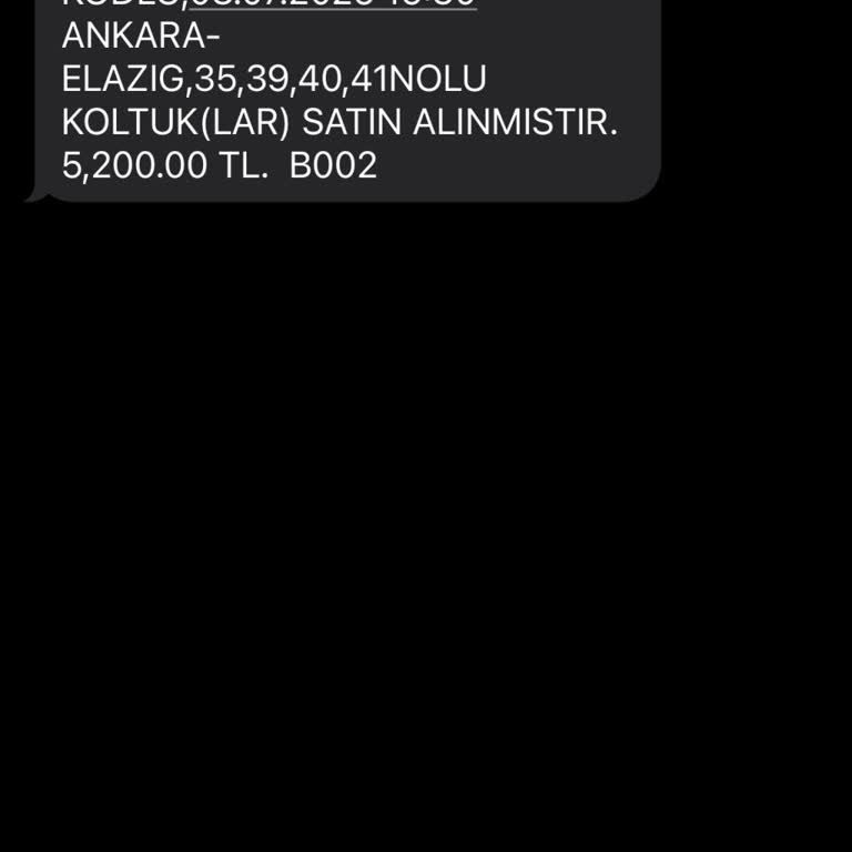 Başkasının Otobüs Bileti Mesajı Bana Geldi Neden