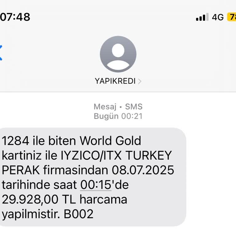 Gece Yarısı Habersiz Yüklü Kart İşlemi Şoku!