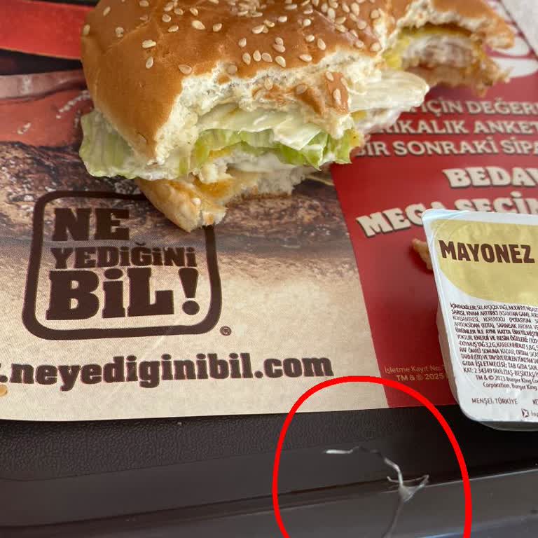 Burger King Menüde Yabancı Madde Şoku: Sağlık Ve Hijyen Endişesi