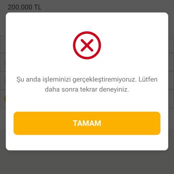 VakıfBank Sky Limiti Olmasına Rağmen Hata Veriyor, Kullanamıyorum