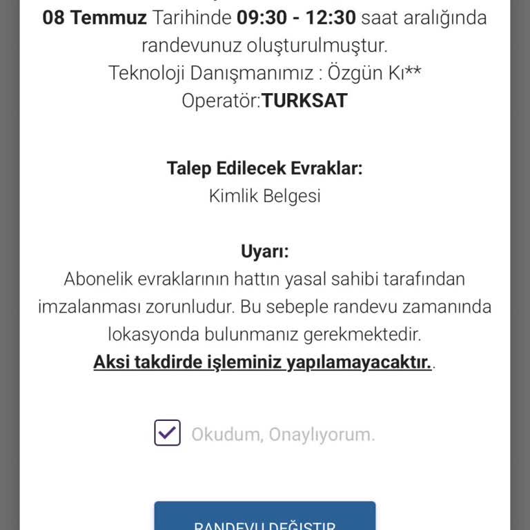 Kurulum Randevusu Sonrası İletişimsizlik Ve İptal Sorunu Yaşadım