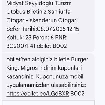 Midyat Seyyidoğlu Turizm Otobüs Gecikmesi Ve Uzun Süreli Bekleme Mağduriyeti