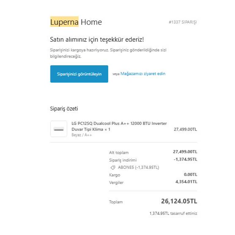 Klimam Teslim Edilmedi, Para İadesi Yapılmadı