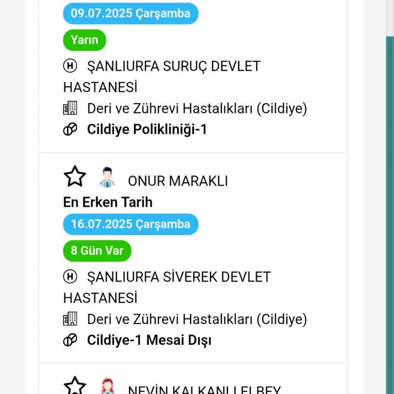 Şanlıurfa Merkezde Cildiye Randevusu Alınamıyor, Mağduriyet Yaşıyorum