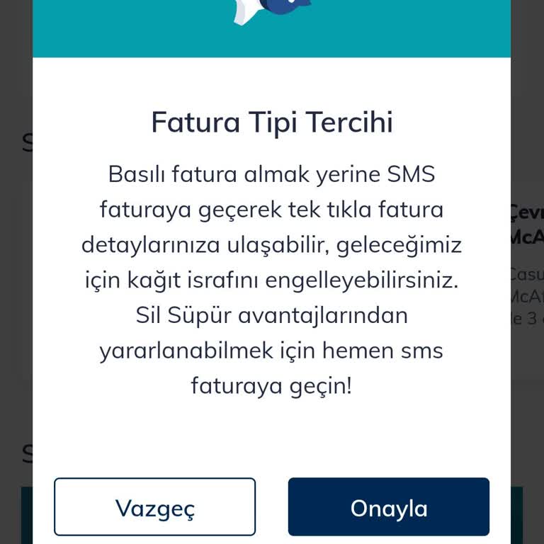 Sil Süpür Özelliği SMS Fatura Geçişine Rağmen Çalışmıyor, Çözüm Bekliyorum