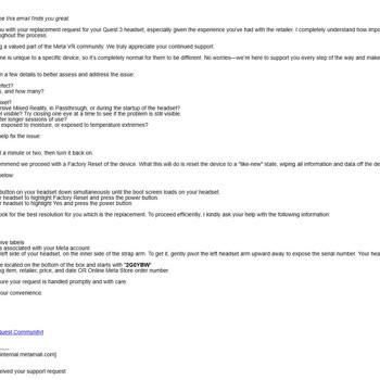 Arızalı Meta Quest 3 İçin İade Talebim Satıcı Ve Hepsiburada Tarafından Haksızca Reddedildi