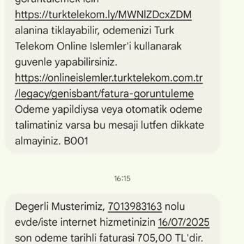 Fatura Tutarındaki Beklenmedik Artışa Anlam Veremiyorum
