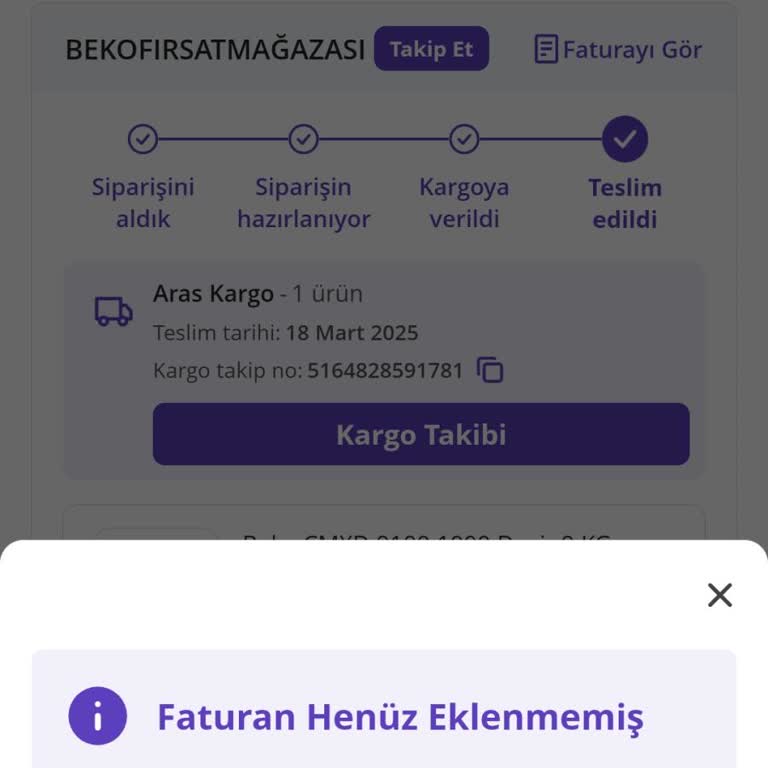 N11'den Alınan Çamaşır Makinesinin Faturası Bir Türlü Gönderilmiyor