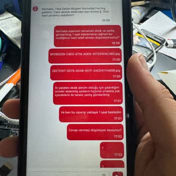 Eksik Ve Yanlış Gelen Siparişe Geç Ve Yetersiz Müşteri Hizmeti