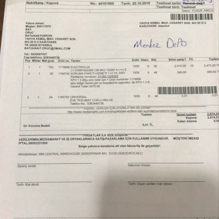 Garanti Süresi Dolmadan Bozulan Makineye Çözüm Bulunmuyor, Mağdur Ediliyoruz