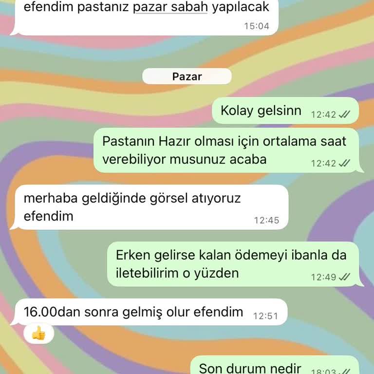 Sipariş Edilen Pastanın Teslimatında Büyük Hayal Kırıklığı