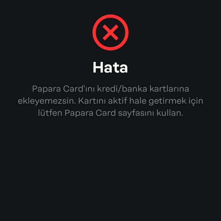 Papara Kartımı Aktive Edemiyorum Ve Online Alışverişlerde Kullanamıyorum