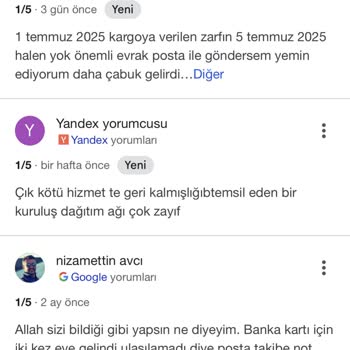 Ümraniye PTT Kargo Şubesinde Ürün Teslimatında Gecikme Endişesi