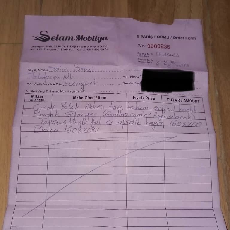 Satın Alınan Mobilya Teslim Edilmedi, Yönetim Sorumluluk Almıyor