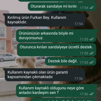 Vivense Sandalye Kısa Sürede Kırıldı Müşteri Hizmetleri Çözüm Sunmuyor