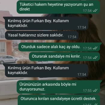 Vivense Sandalye Kısa Sürede Kırıldı Müşteri Hizmetleri Çözüm Sunmuyor