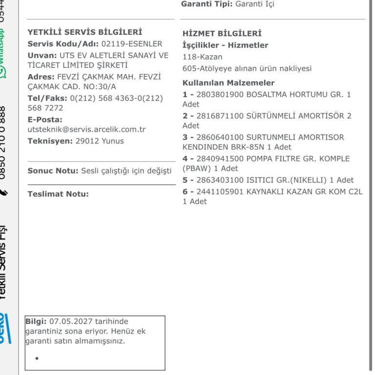 Beko Çamaşır Makinesi Su Kaçağı Sorunu Ve Yetersiz Servis Desteği