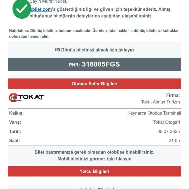 Bilet İptalinde Eksik İade Ve Çözüm Eksikliği
