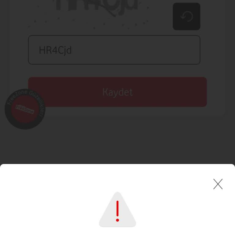 Vodafone FreeZone Üzerinden Hat Üzerime Alınamıyor, Sürekli Hata Alıyorum