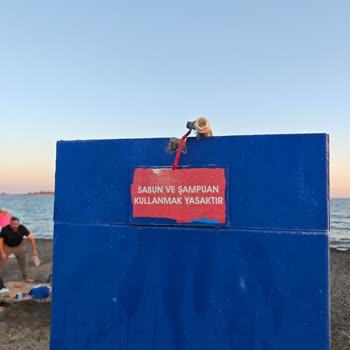 Akarca Halk Plajında Duş Üniteleri Kullanılamıyor