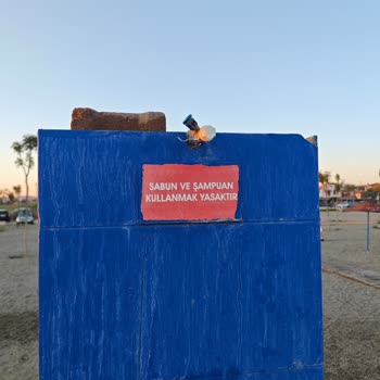 Akarca Halk Plajında Duş Üniteleri Kullanılamıyor