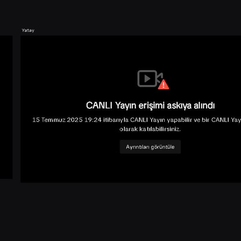 Başkasının Hatası Yüzünden Haksız Canlı Yayın Yasağı