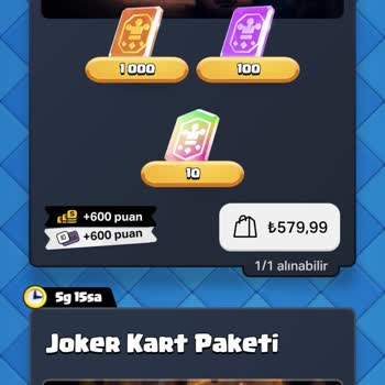 Clash Royale'de Yeni Karakter Teklifi Bana Sunulmuyor