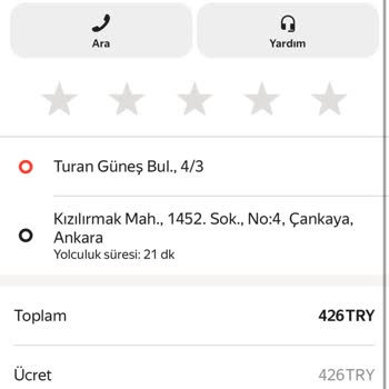 Yandex GO Taksi Ücretinde Beklenmedik Artış Mağduriyeti