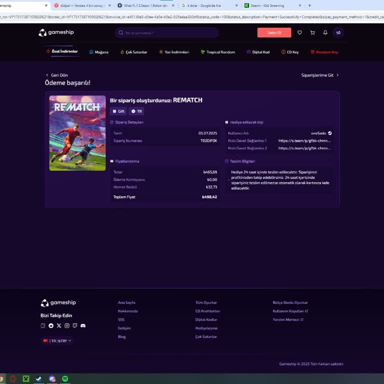 Oyun Siparişimde İade Yapılmadı, Destek Ekibi Yanıtsız Kaldı
