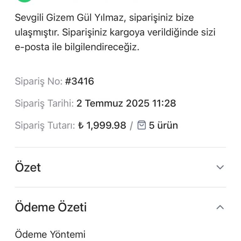 Siparişim Günlerdir Hazırlanamıyor Ve Yanıtsız Kaldım