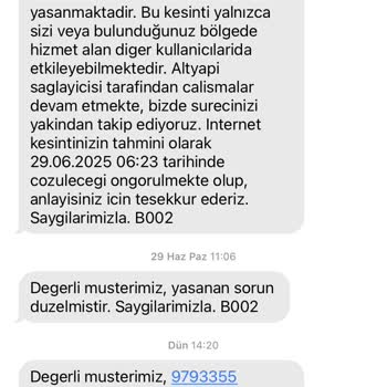 İnternet Kesintisi Ve İletişim Sorunu Nedeniyle Mağduriyet