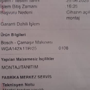 Bosch Çamaşır Makinesi Gürültü Sorunu Ve İade Problemi