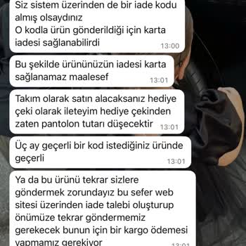 İade Talebime Olumsuz Yaklaşım Ve Haklarımın Göz Ardı Edilmesi