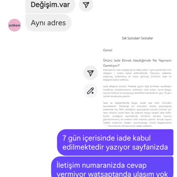 Siparişimde Yaşadığım Sorunlara İletişimsizlik Ve Yanlış Ürün Şoku