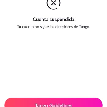 Cuenta de Tango suspendida, solicito ayuda para recuperarla