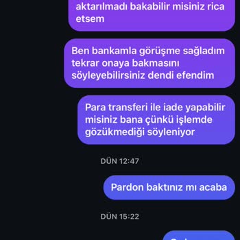 Yanlış İade Süreci Sonrası Engellendim Paramı Alamıyorum